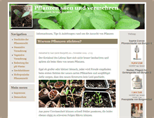 Tablet Screenshot of pflanzen-anzucht.de